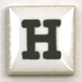 15ミリ角アルファベットタイル【Ａ～M】約15×15×厚さ4mm／1個売り H