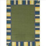 Joy Carpets Kid Essentials Infants & Toddlers Clean Green Rug, Bold, 5'4 x 7'8 by Joy Carpets [並行輸入品