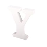 FUT forevre装飾木製Letters吊り壁26 Letters 3次元木製アルファベット文字の赤ちゃん名前女の子寝室結婚式誕生日パーティー Y Style ホワイト FUT@D300525-C