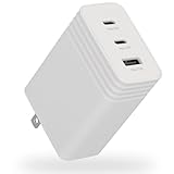 充電器 usb ACアダプター Type-C 65W 3ポート 「3点同時高速充電」 (Type-C×2 +Type-A×1) 超高速充電 (Galaxy基準) 据え置きタイプ PD PPS 対応 PSE認証取得済み 急速充電 超速充電 高速充電 usb充電器 ノートパソコン スマホ SOLUM