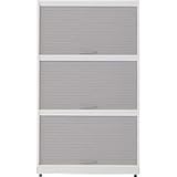 Garage シャッター扉収納庫 RR3段セット RR-3S-3 白 ホワイト