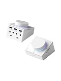 Hagibis ノブ USB Cハブ ショートカットボタン付き RGB Type-C ドッキングステーション 5Gbps USB-C 2 USB3.0 3.5mmジャック SD/Micro SD3.0 USB2.0 MacBook iPad Pro ノートパソコン用 (ホワイト AG)