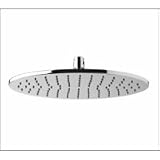 Aquabrassシャワー8 " x 12 " Oval Rainhead – ポリッシュクローム