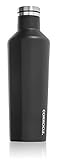 Corkcicle Canteen - Water Bottle and - Keeps Beverages Cold for Over 25, Hot for Over 12 Hours - Triple Insulated with Shatterproof Stainless Steel Construction - Matte Black - 16 oz. by Corkcicle