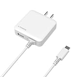 KYOHAYA USB充電器 Type-Cケーブル一体型 1.5m 5V/3A 急速充電 薄型 USB-Aポート搭載 2台同時充電 ACアダプター 折畳式プラグ Smart IC 搭載 安全 軽量 コンパクト 海外対応 iPhone, AQUOS, Xperia, Galaxy, arrows, 各種対応 CHARGE GEAR INTEG 3C+ JKAC3015C2 (ホワイト, 15W出力)