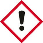 化学物質関係標識板 GHS-7(中) 感嘆符 5枚1組 037207