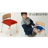 クッションカバーのみ 子供用 防災ずきん用 青