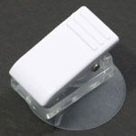 八幡ねじ 吸着板パーツ プラクリップ 白