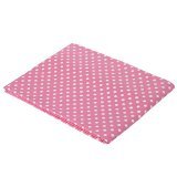 Pink pin Dots Crib fitted sheet by Bacati