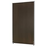 法人様向け カグクロ 木目調ローパーテーション メラミン 間仕切り H1600×W900 シルバーフレーム ローズ 衝立セット PW0916SET1-DB