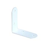 ダイドーハント (DAIDOHANT) (補強金物) ホワイト 金折 中 (木ネジ付) L型 [鉄] (W)17.5x(A)43x(B)43mm (4個入) 62701