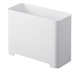 山崎実業(Yamazaki) バスルーム ゴミ箱 ホワイト 約W20×D8.7×H15㎝ タワー 排水穴あり ダストボックス 5538