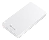 バッファロー USB3.2（Gen2）対応 外付けポータブルSSD 480GB（ホワイト）SSD-PGMU3シリーズ SSD-PGM480U3-W