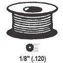 画面Retainerスプライン、リブ、ブラック、1 / 8 " ( .120） – 250 'ロール