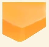 SheetWorld Fitted Pack N Play (Graco) Sheet - Orange Sherbert Jersey Knit - Solid Colors by sheetwor