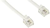 ミヨシ MCO 電話機コード モジュラーケーブル 6極4芯 6極2芯 RJ11 10m 白 DC-410/WH