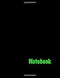 Notebook: Bright Green Cover Font
