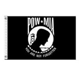 Annin Flagmakers 377984 12 in. x 18 in. POW-MIA Flag