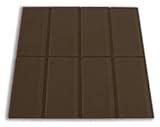 チョコレートガラス地下鉄タイル1平方フィート。( 8個3 " x 6 "タイル)