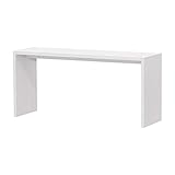 岩附(IWATSUKI) コンソールテーブル ホワイトウッド 幅130cm 奥行44.5 高さ70.2 幅木よけ加工無し オーダー OC-70130DWW