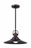 Artcraft Lighting Heath Single-Pendant Light, Dark Bronze [並行輸入品]