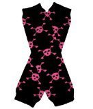 BLACK & PINK SKULL SKELETON Halloween Baby Sweet Leggings/Leggies/Leg Warmers - BubuBibi by BubuBibi