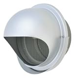 メルコエアテック 外壁用（アルミ製） 丸形フード（ワイド水切タイプ）｜網 【AT-175MNAJD4-BL】【AT175MNAJD4BL】