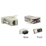 Dealsjungle Modular Adapter, Gray, DB9 Male to RJ45 Jack [並行輸入品]