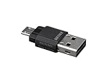 バッファロー BUFFALO スマートフォン/タブレット/PC用 microSD専用カードリーダー/ライター ブラック BSCRUM04BK