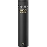 AUDIX オーディックス Micros M1255BO 小型 直径12mm 高出力タイプ 長距離録音 交響曲録音 弦楽器録音 スピーチ プレゼンテーション 合唱録音 カメラ雲台設置 音響録音 楽器録音用 コンデンサーマイク 天井吊りアタッチメント付属 7.5mオーディオケーブル付属 ウィンドスクリーン付属 無指向性 ブラック