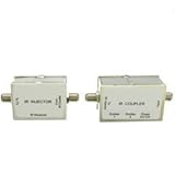 Dealsjungle IR over Coaxial Cable kit, Includes Injector and Coupler, Used For Transmitting IR Remot