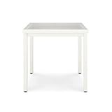 TOEX　レウーナテーブルA11（クリアガラス）　【ガーデンテーブル】 アイボリーホワイト