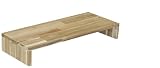 WOODPRO アカシア モニター台 デスクシェルフ 幅70cm 高さ15cm 奥行30cm 無塗装 完成品 木製 モニタースタンド 卓上 パソコン台 ディスプレイ台 机上台 コの字ラック 受注生産