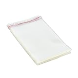 OPP袋 8*14cm 厚み0.09mm 透明 テープ付き 50枚入り ミニラベル用 適合サイズ: ミニラベル (7*13cm)