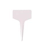 50pcs プラスチック プラント T型 ラベルカード 保育園 装飾 灰色 6 x 10cm