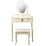 Robin(ロビン)　ドレッサー　スツール付き　RL-M6271　【送料無料】　(化粧台、鏡、鏡台、ミラー)