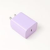 和宅優品 PD充電器 20W USB-C 急速充電器 Type-C ACアダプター iPhone用 iPad Android対応 PSE認証済 軽量 コンパクト 1ポート (パープル)