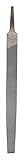 Nicholson Rectangular Mill Hand File Without Handle, Single Cut, American Pattern, Bastard Cut, 10" 