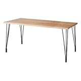 ダイニングテーブル（天然木／アイアン） LEIGHTON（レイトン） ミディアムブラウン NW-114MBR 生活用品 インテリア 雑貨 インテリア 家具 テーブル ダイニングテーブル 木製、天然木 [並行輸入品]