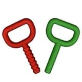 Chewy Tubes Super Chew Knobby, 2 Pack - Green/Red [並行輸入品]