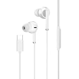 グランディオス 【 2カラー 】 Type-C 有線 イヤフォン イヤホン DAC 内蔵 デジタル 出力 スマホ 用品 GD-TYPCEARHN-WH