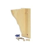Waddellシェルフブラケット9.75 " D x 13 " H x 1 – 1 / 4 " 12 " UnfinishedソリッドPine 1 – 1 / 4 "