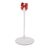 【スティック6色リボン11色】アクリルスタンド 推しスティック アクスタ アイドル アニメ ペット 漫画 推しグッズ 推し活 推しグッズ 応援 オタク ファン リボン かわいい 可愛い (NO,22赤ﾘﾎﾞﾝ×ｸﾘｱｽﾃｨｯｸ)