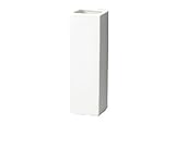 エイチツーオー 陶器花瓶S 角 白 H1488