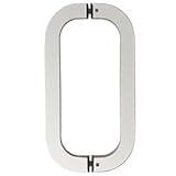 CRL Polishedステンレスラウンド10 "正方形チューブガラスマウントプルハンドル