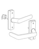 Adams Rite 4568 – 501 – 121 Eurostyle Deadlatchハンドル( LRまたはLHR )