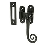 IRONMONGERY WORLDブラックアンティークTudor開き窓ウィンドウファスナー115 mm by ironmongery世界