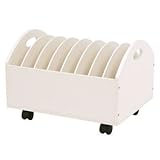 ファイルワゴン(書類収納/ファイルケース) 幅35cm×奥行45cm×高さ31cm キャスター付き MUD-6978WH ホワイト(白)【代引不可】 生活用品 インテリア 雑貨 インテリア 家具 収納家具 その他の収納家具 [並行輸入品]