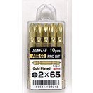 サンフラッグ ゴールド　両頭ビット (＃２×６５) ASG-03