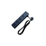 エレコム デザインタップ/un modo/刃受けロック/4個口/1.0m/ブラック AVT-D6-2410BK　エレコム [簡易パッケージ品]